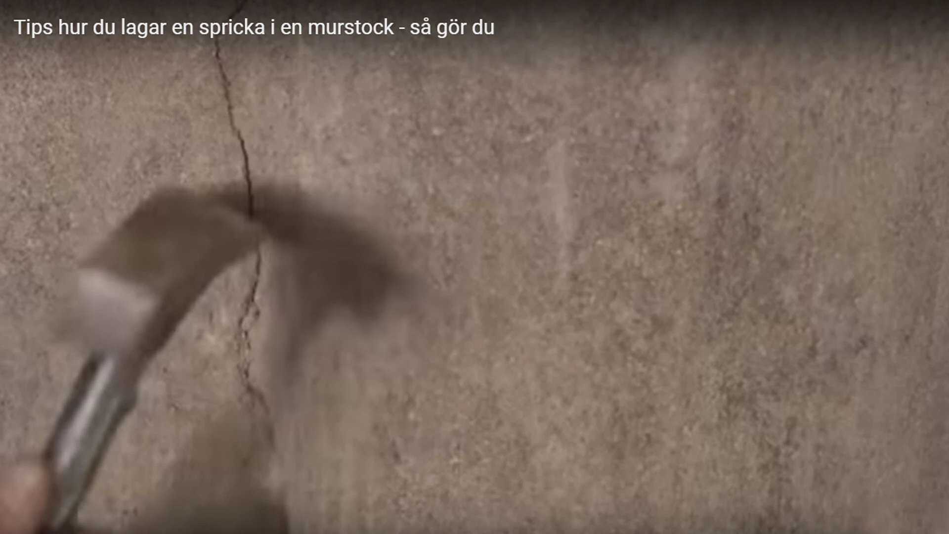 Tips hur du lagar en spricka i en murstock