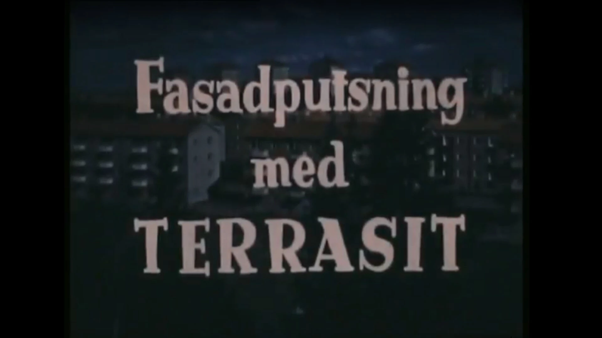 Fasadputsning med Terrasit