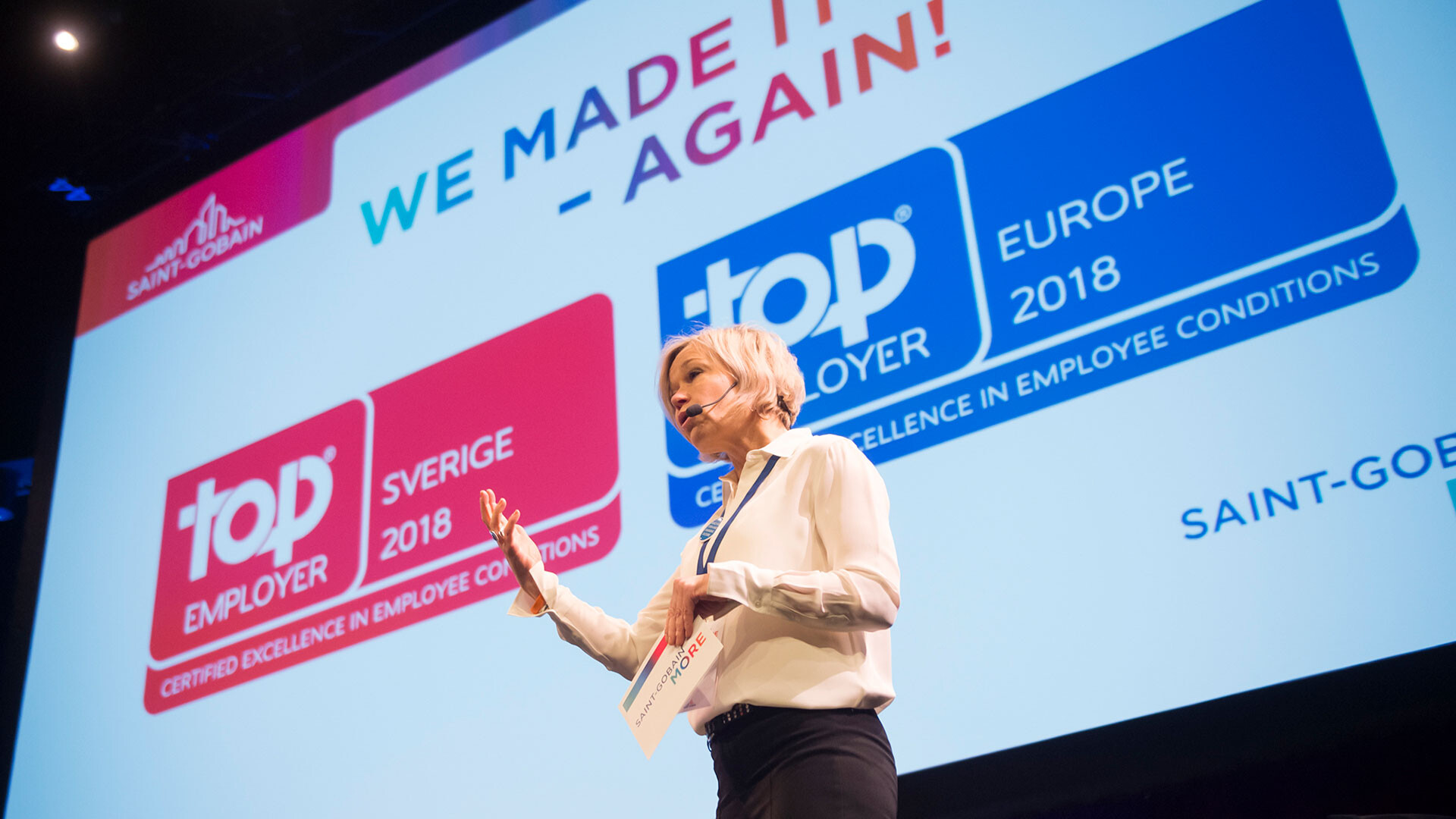 Saint-Gobain Sweden utsågs till Top Employer Global 2018 Saint-Gobain Sweden utsågs till Top Employer Global 2018