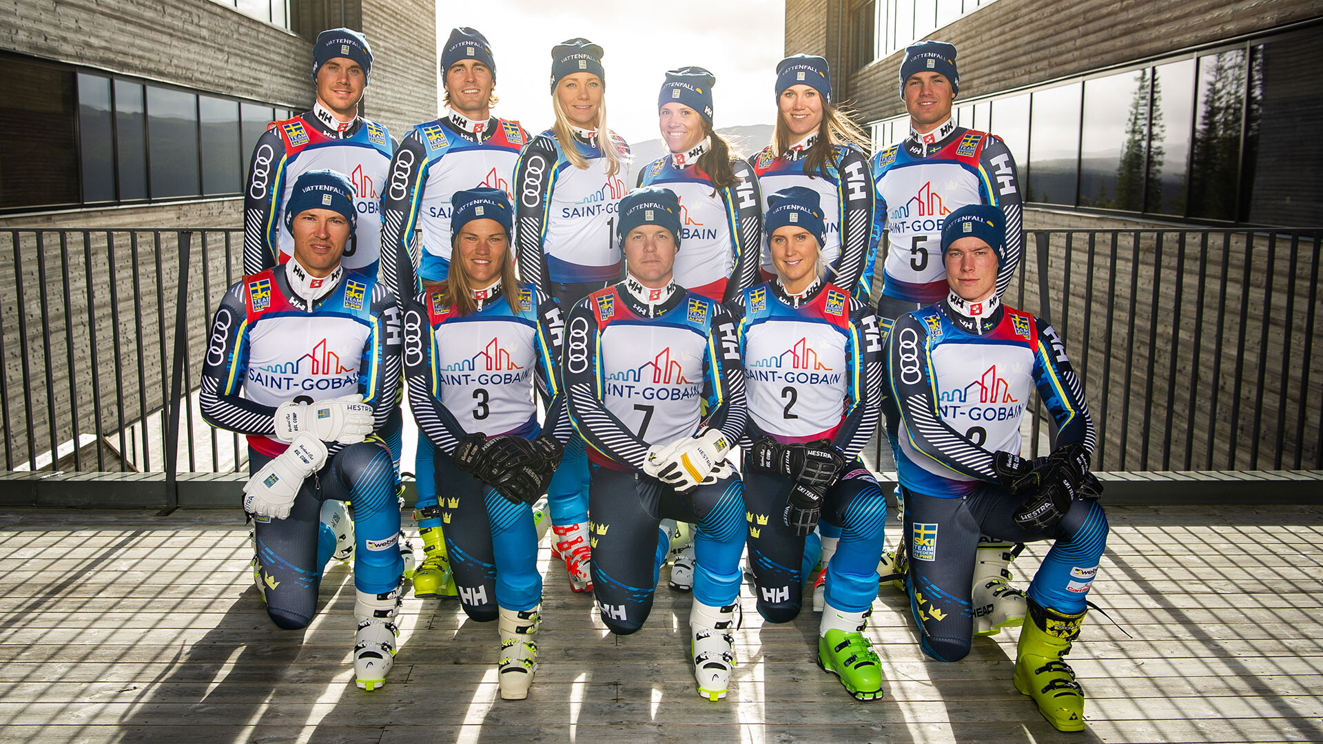 Saint-Gobain sponsrar Sweden Ski Team Alpine 2018/2019 Saint-Gobain sponsrar Sweden Ski Team Alpine 2018/2019