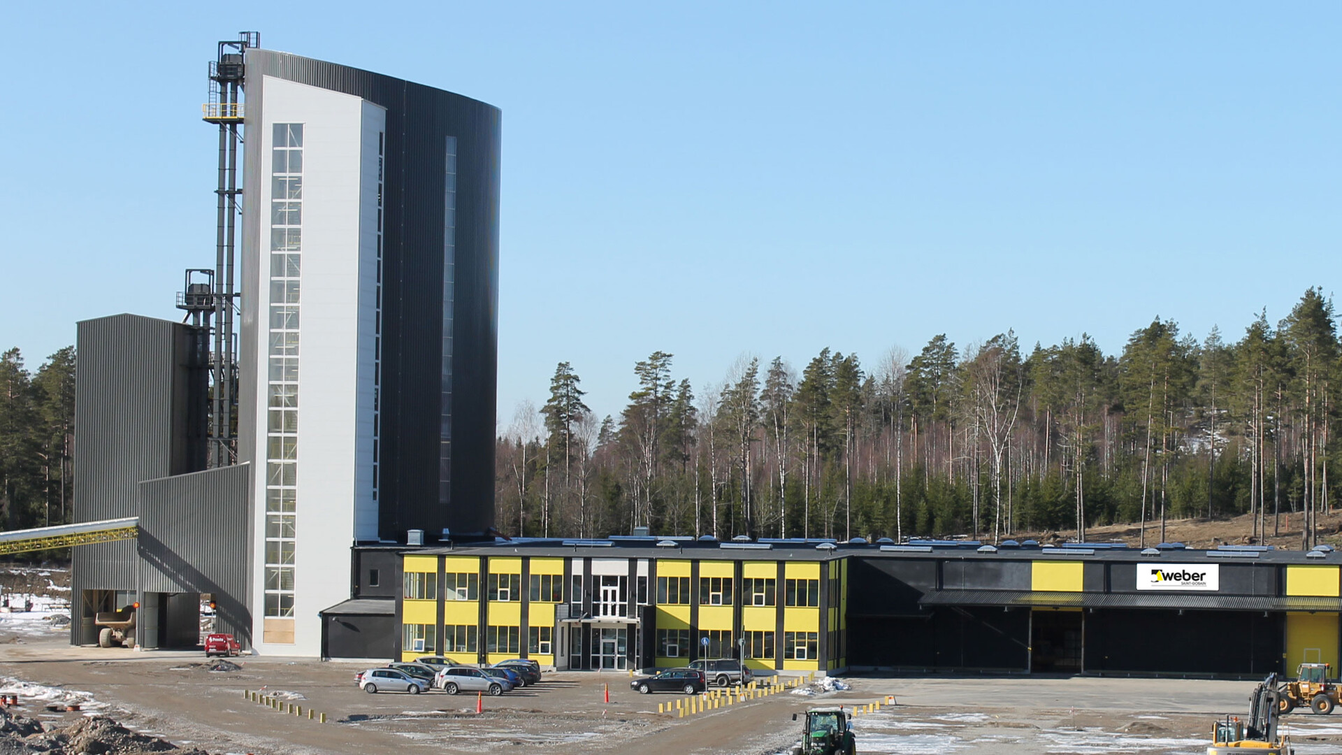 Webers fabrik i Riksten utanför Stockholm Webers fabrik i Riksten utanför Stockholm