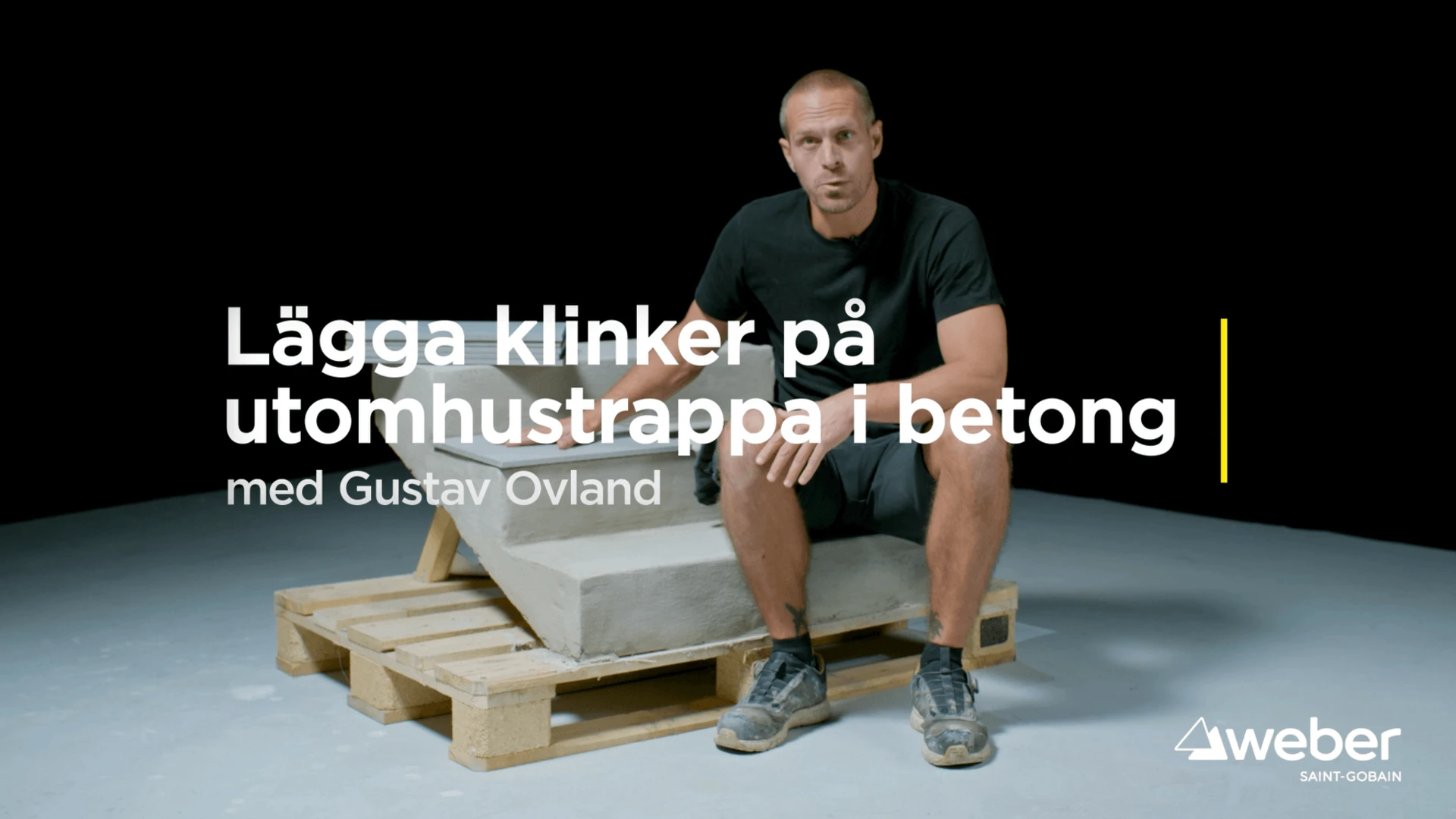 Lägga plattor på utomhustrappa i betong 