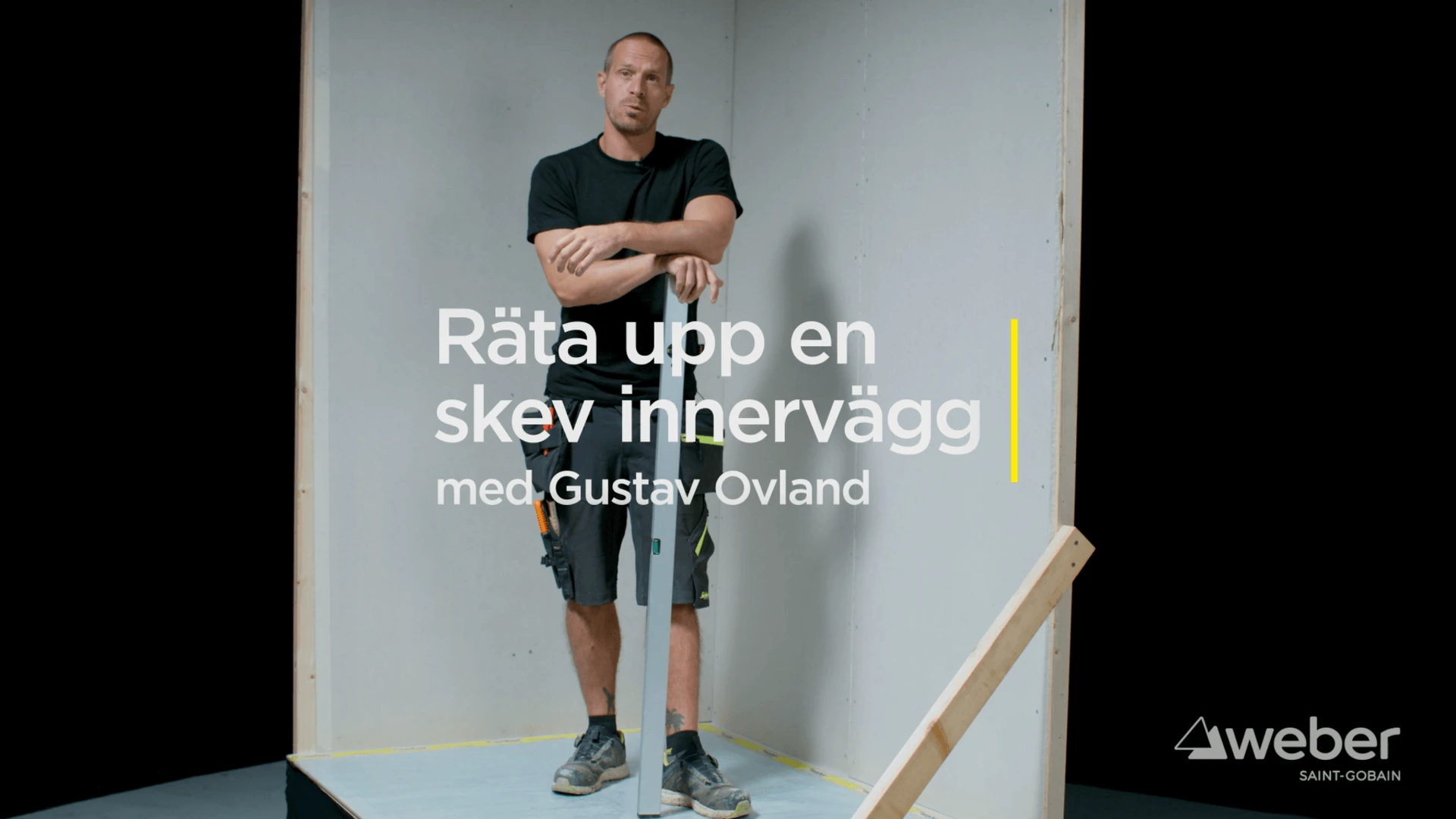 Räta upp en skev innervägg