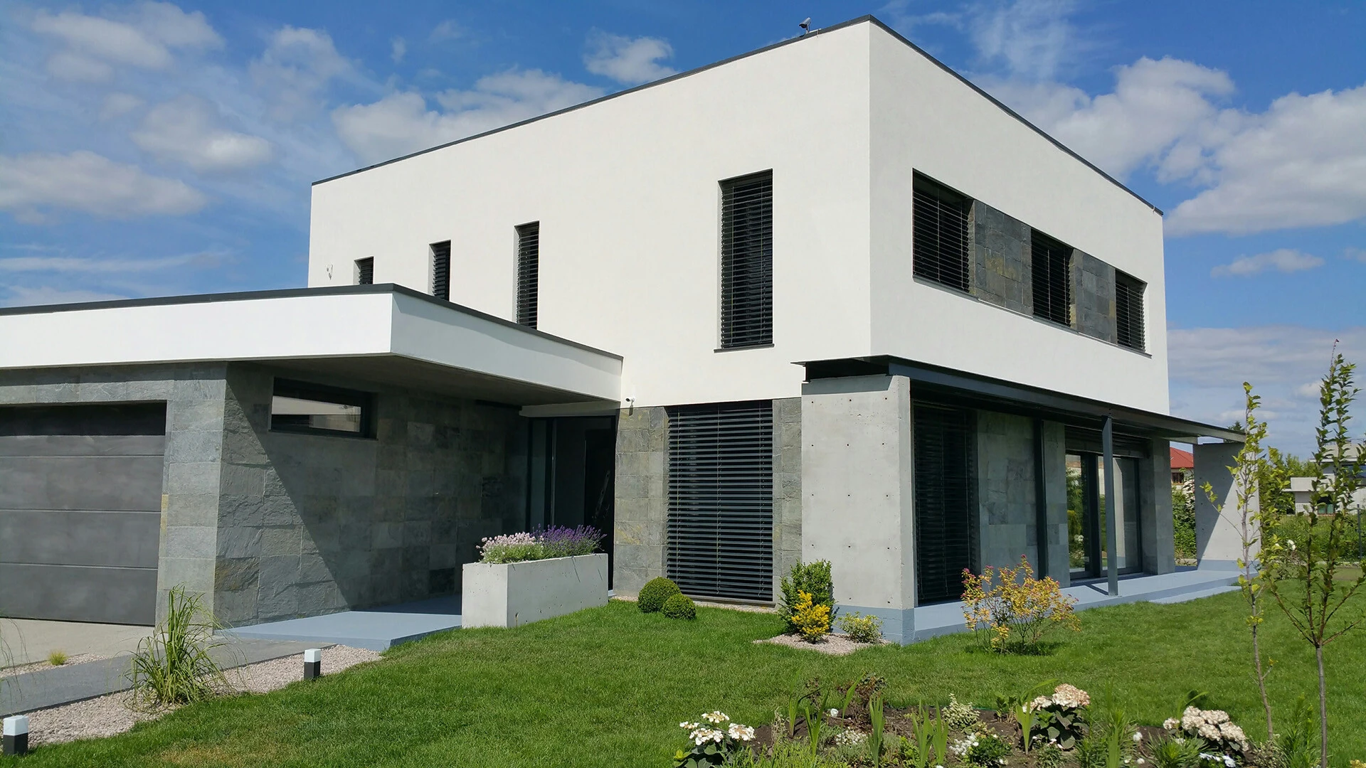Villa putsad fasad