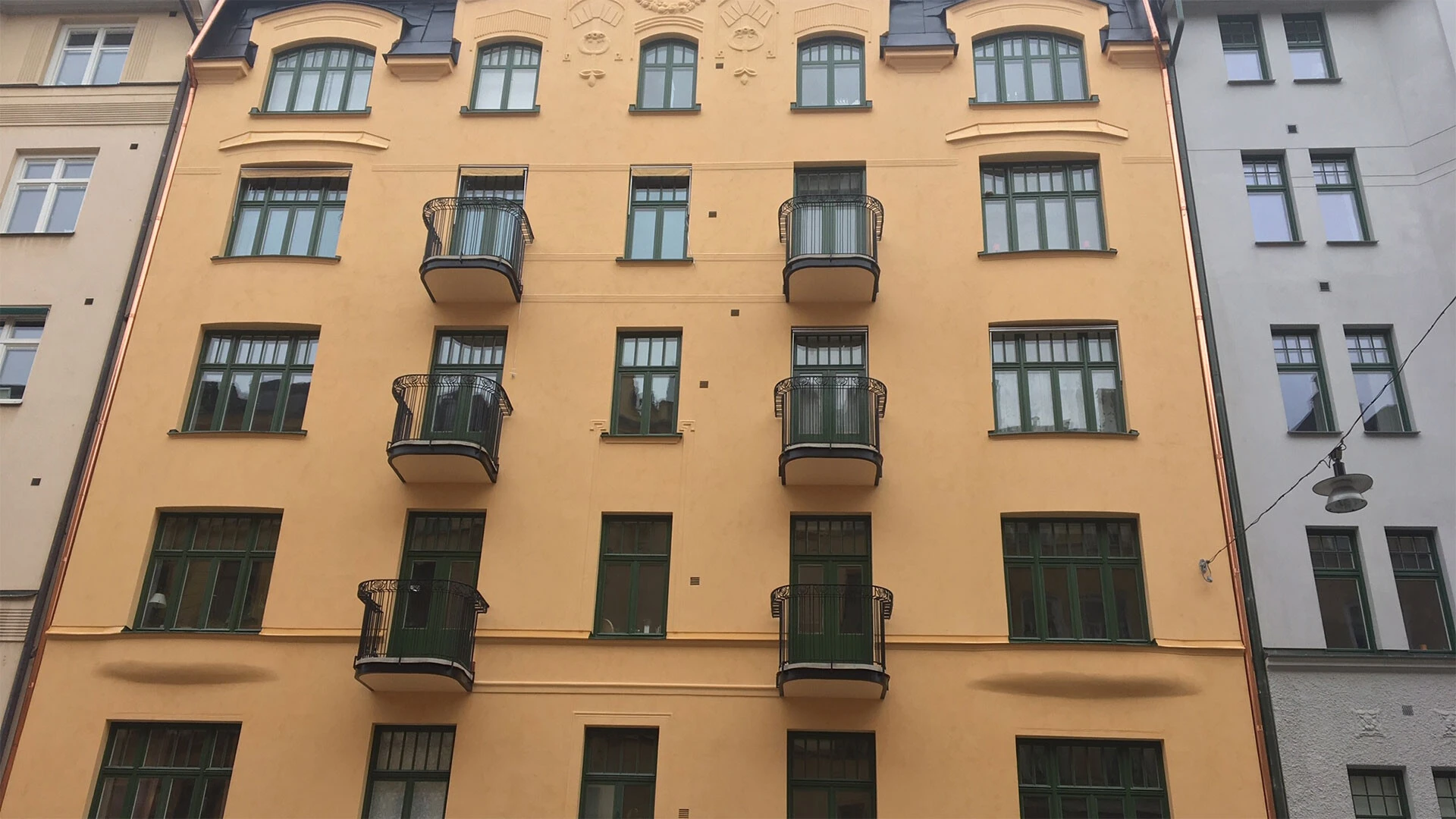 Brf Hansa är putsad med Webers kalkbrukssystem