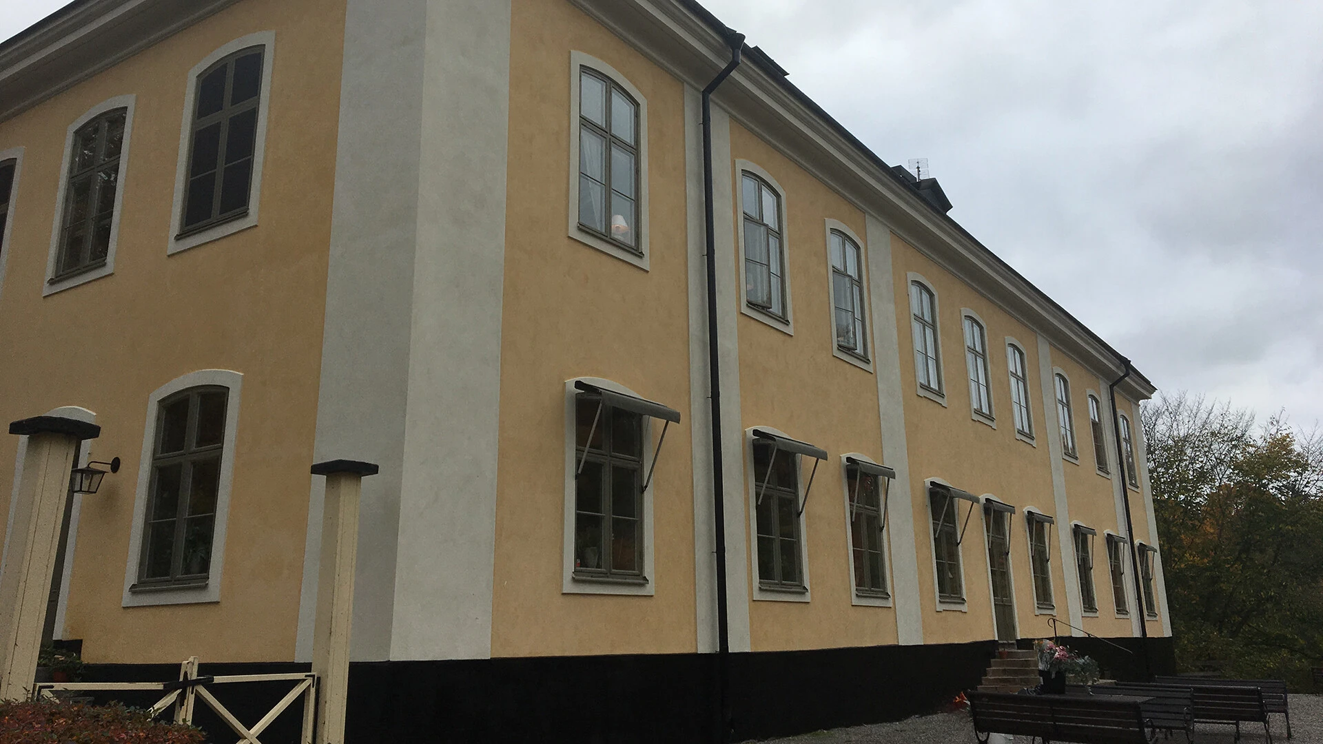 Åkeshovs slott är putsat med Weber Kalkbrukssystem