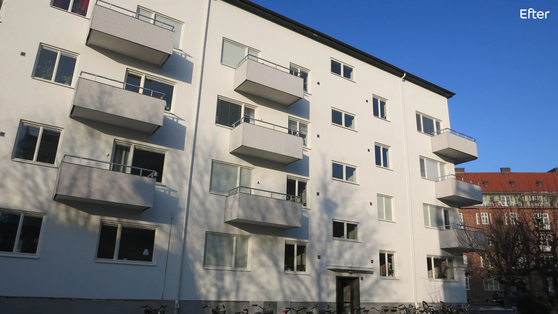 Fasader renoverade med Weber putsbruk