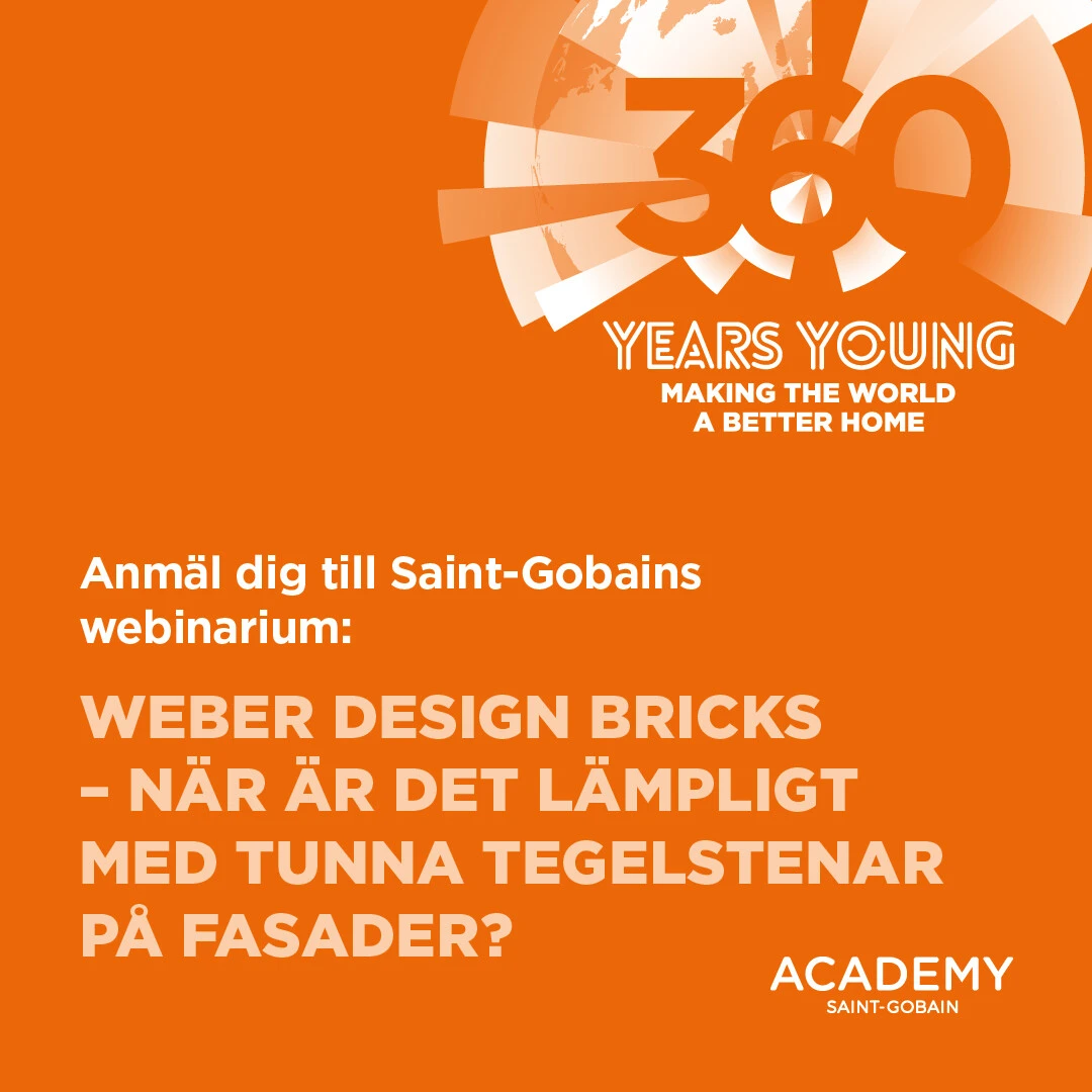 I vårt webinarium den 27 november berättar vi om möjligheter med weber design bricks.