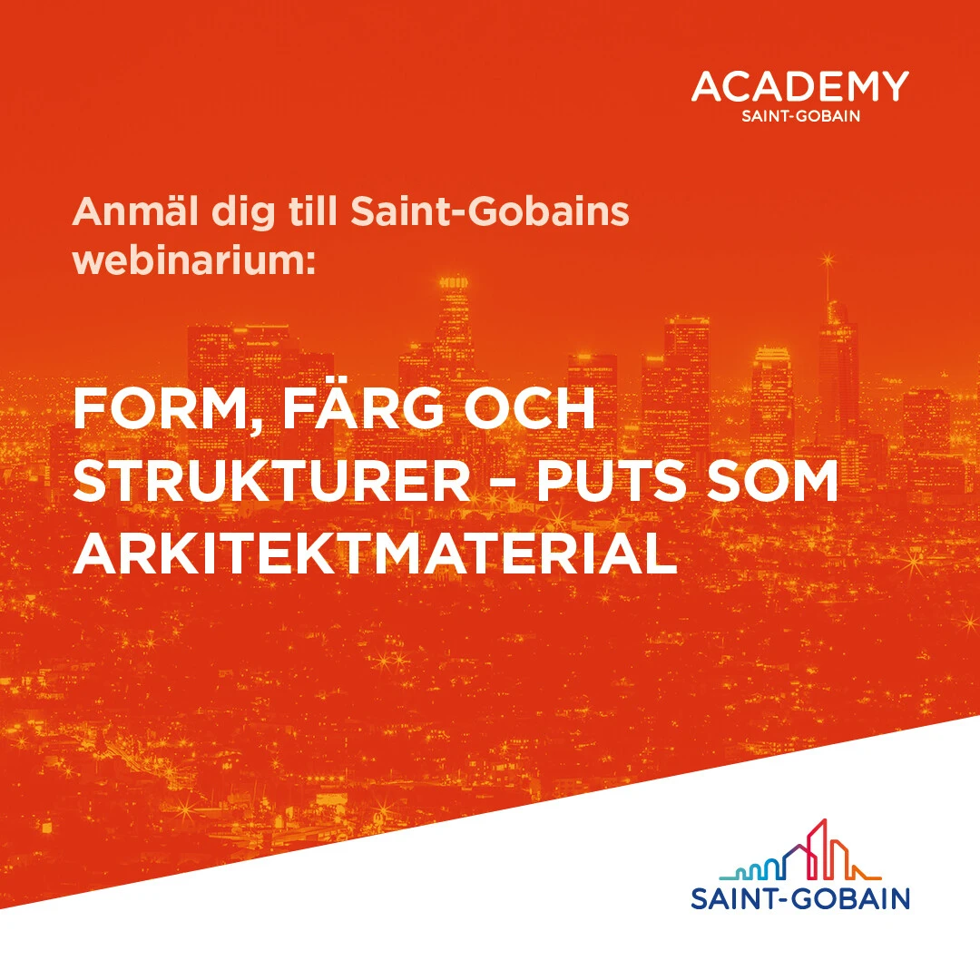 Välkommen till ett inspirerande webinarium för dig som vill arbeta mer kreativt, hållbart och tekniskt tryggt med putsade fasader.