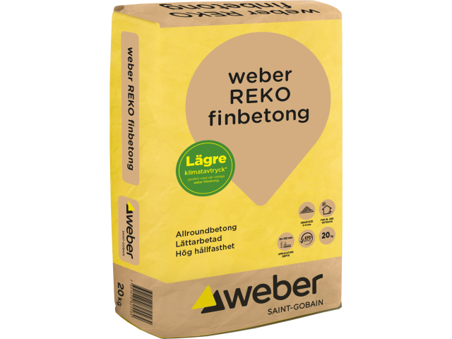 weber REKO finbetong Betong / Cement / Vägglagning Weber Sverige
