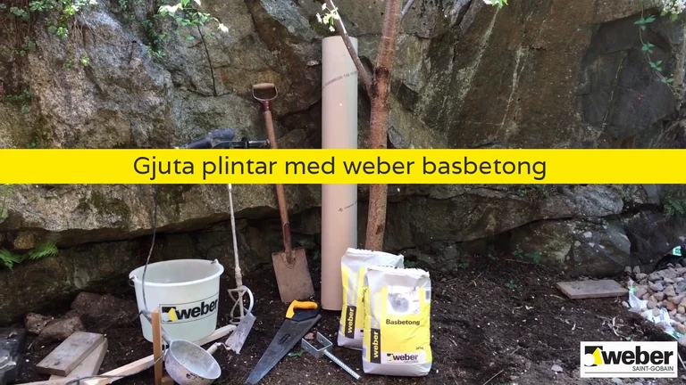 Gjut en plint med Webers betong