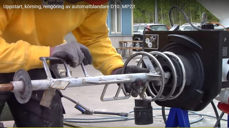 Uppstart, körning rengöring av automatblandare D10