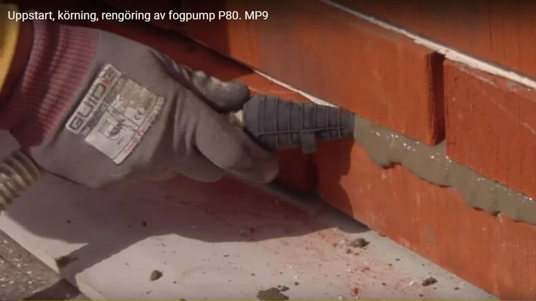Uppstart, körning, rengöring fogpump P80
