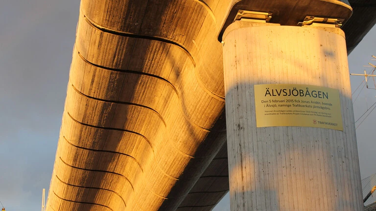 Älvsjöbågen är byggd med Weber expanderbetong