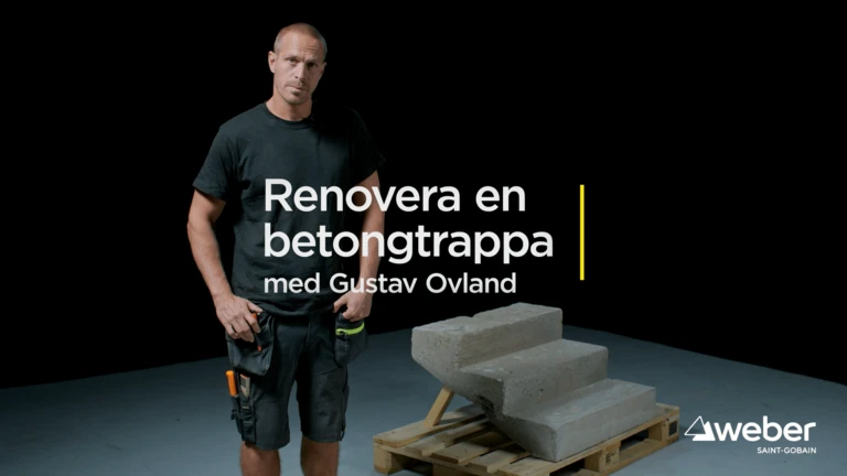 Renovera en skadad betongtrappa 