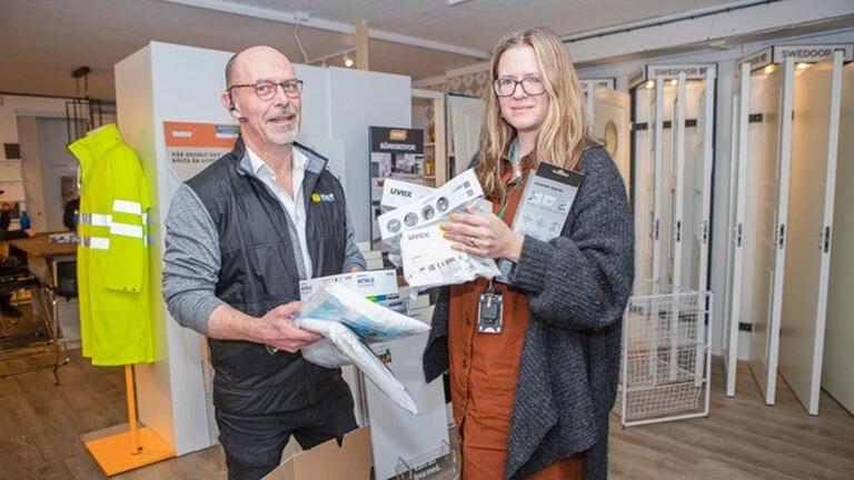 Avstängarlister används i tillverkning av skyddsvisir till vården