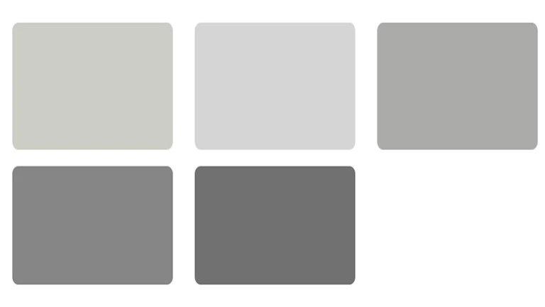 Neutral silicone kulörkarta