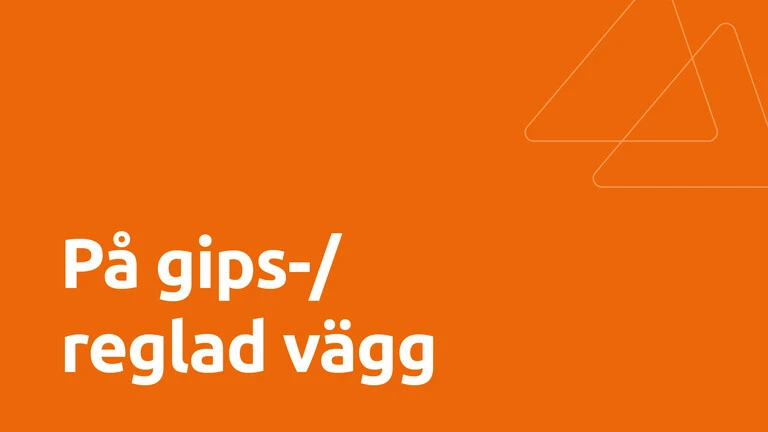 Rubrik på gips-/reglad vägg