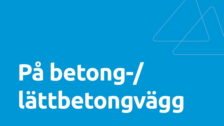På betong-/lättbetongplatta